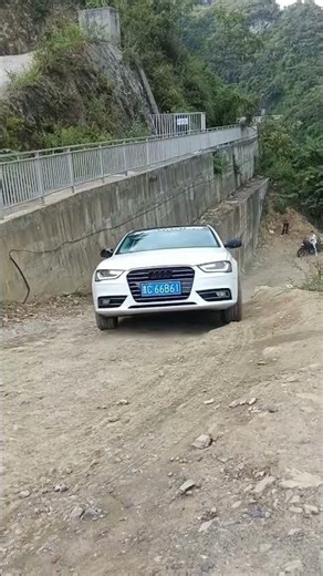 Can Audi challenge the cornering? #audi #automobile #travel #mountains