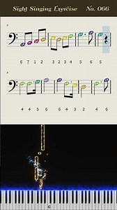 Daily Sight-Singing Exercise No.066 | Dotted rhythm and sixteenth notes