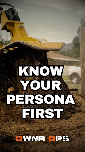 OWNR OPS | LAND CLEARING OS on Instagram: "Want to land B2B sub work through cold text? Start with your target persona. #coldoutreach #b2b #operators #stumpgrind"
