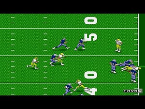 NFL 95 - Gameplay Sega Genesis / Mega Drive