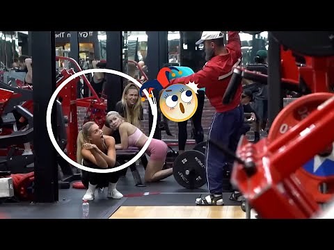 CRAZY CLEANER shocks GIRLS in a GYM | Anatoly Gym Prank