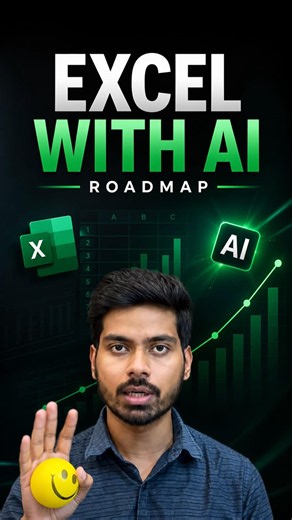 Excel with AI Roadmap 2026 | Learn Excel + AI & Start Earning 💰#excel #exceltutorial l