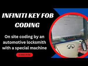 Infiniti Key Fob Coding - How to Program an Infiniti Key Fob with a Special Machine (Auto Locksmith)