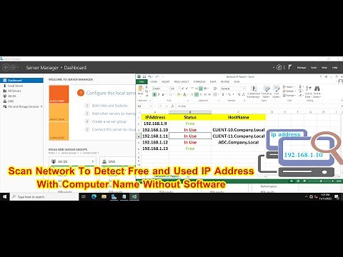 How to Scan Network to Detect Free and Used IP Address With Device Name Generate Report No Software