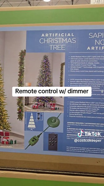 12 ft Pre-lit Radiant Micro LED Christmas tree🎄for $999.99. Over 4000 LED lights! #costco #costcofinds #costcohaul #christmastree #christmastrees #holidayshopping