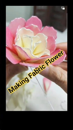 Making Fabric Flower | Carnation #diy #diyflowers #flowers #handmade #shorts