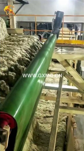 Rock Wool Production Line Running Live #machine #productionfacility #manufacturing