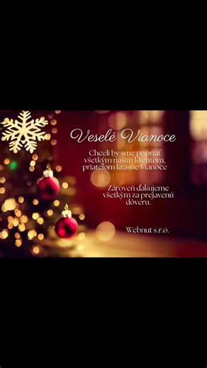 Vianoce 2025 | Webnut