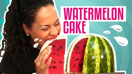 How To Make A WATERMELON out of Pink Velvet CAKE | How To Cake It