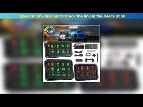 Best Seller 12V/24V LED 6/8/12 Gang Switch Panel Circuit Control Relay System Box Slim Touch Contro