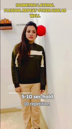 Isometric STRENGTHENING for cervical spine stabilization