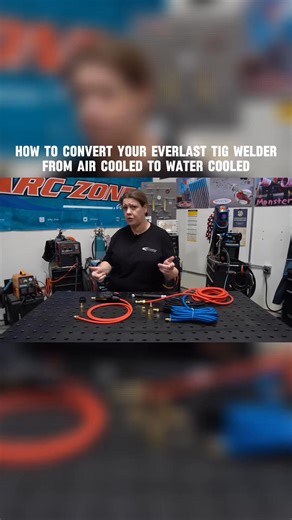 Turning down the heat, cranking up the performance. Here’s how to convert your Everlast TIG from air-cooled to water-cooled—with the right setup from Arc-Zone. #WeldLikeAPro #TIGWelding #MIGWelding #WeldingGear #WeldingTools #WeldingSetup #WeldingLife #WeldingCommunity #AdvancedWelding #ProGradeTools #WeldingEquipment #ArcZone #WeldingUpgrade #TIGTorches #WeldingCooler | Arc-Zone.com | Facebook