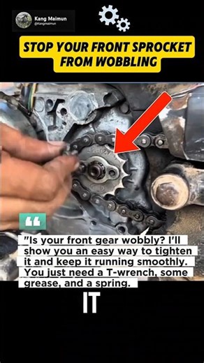 How to Stop Your Front Sprocket from Wobbling | Easy DIY Fix”