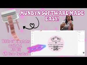How to Make Stickers with a MUNBYN Printer | Software & Templates Tutorial - BEGINNER FRIENDLY!