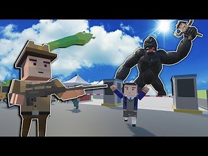 MASSIVE ANIMALS BREAK OUT OF ZOO! - Tiny Town VR Gameplay - HTC Vive VR Game