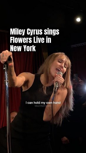 Miley Cyrus Has Fun Performing FLOWERS Live in New York | Met Gala PreParty 2025 #MileyCyrus #Shorts