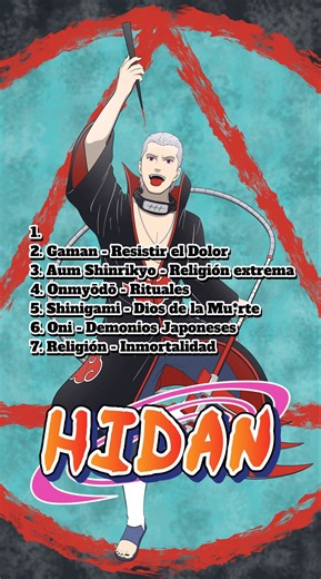 ¿Sabías estas curiosidades de Hidan? Proceso digital de dibujo fanart | #naruto