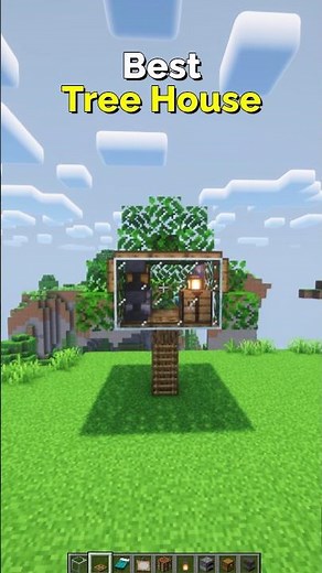How to Make the Best Tree House in Minecraft – Nature Base | CupSapling #minecraft #shorts #easy