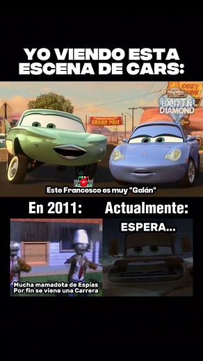 💎 Bastián Diamond Oficial 💎 on Instagram: "💎 Este Chiste de Cars 2 es RARO ☠️🔥‼️ #cars cars2 #cars3 #disneypixarcars #memes #meme #humor #memesespañol #memeschile #shitpost #shitpostespañol #nostalgia #humorespañol #autos #pixar #disney #peliculas #mcqueen #cine #comedia #parati #animacion #facts #fyp #mecanica #chiste #escena #funny #curiosidades #oculto"