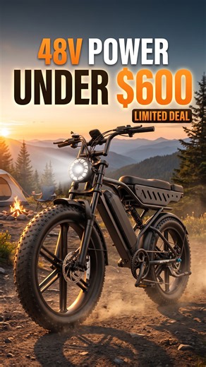 Best Budget Camping E-Bike For Men: 48V Power Under $600 LIMITED DEAL [Don’t Miss]
