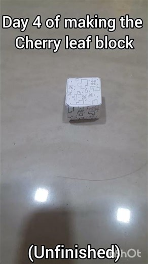 Day 4 of making the cherry leaf block I lost my pencil case. #minecraft #block #cherry #leaf