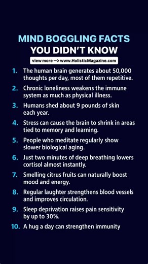 Don’t skip these health facts #holistichealth #holistic #wellness #wellnessjourney #healthylifestyle #health #holisticmagazine | Holistic Magazine