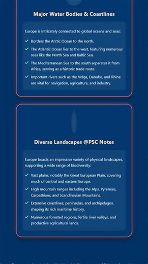 Europe: Physical Geography and Key Features