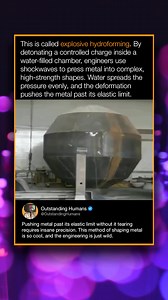 This is called explosive hydroforming. By detonating a controlled charge inside a water-filled #cupcakedecorating | Outstanding Humans