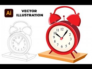 Alarm clock vector illustration artwork in Adobe Illustrator