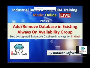 Add & Remove Database in SQL Server Always On Availability Group | Step-by-Step Live Demo in Hindi