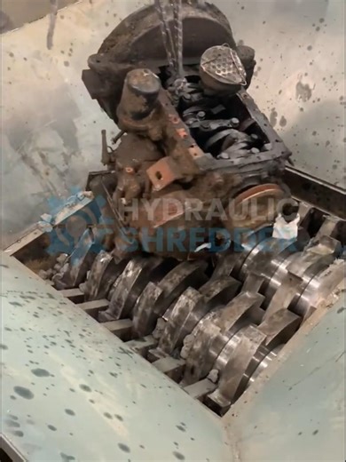 Massive Shredder vs Hard Metal Engine! #industrialshredder #shredder #shreddermachine
