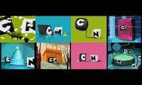 Mix of 8 videos from youtube : Every Cartoon Network Bumper Played at Once