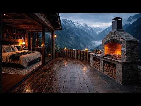 Rain in the Mountains While You Sleep | Remote Alpine Cabin 4K