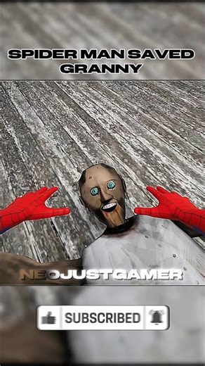 SPIDER MAN Saved GRANNY 🥹 | #granny #horrorgame #grannyhorrorgame #emotional #fyp #neojustgamer