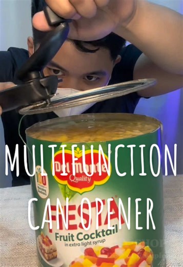 WALA NG MASASAYANG SA MGA DELATANG BUBUKSAN MO KUNG MULTIFUNCTION NA ANG CAN OPENER MO! 💯 #canopener #8in1canopener #multifunctional #canopenerhack