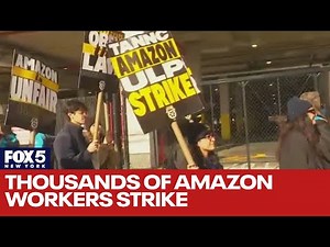 Thousands of Amazon workers strike at multiple facilities
