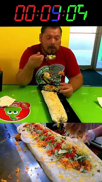 It's Time To Go CAVEMAN On This GIANT Burrito!
