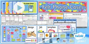 D&T: Felt Phone Cases UKS2 Unit Pack