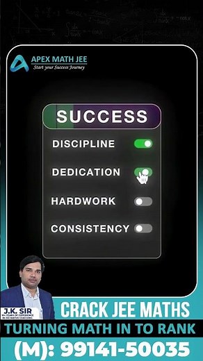 🎯𝗦𝗺𝗮𝗹𝗹 𝗲𝗳𝗳𝗼𝗿𝘁𝘀 × 𝗘𝘃𝗲𝗿𝘆 𝗱𝗮𝘆 = 𝗕𝗶𝗴 𝗦𝘂𝗰𝗰𝗲𝘀𝘀.✌️🔥 #apexmathjee #jeemains #board #motivation #jksir