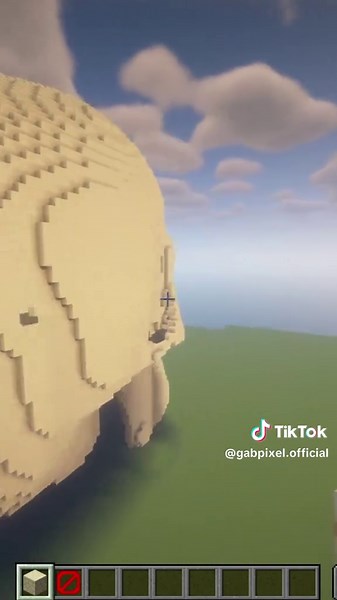 Construcción de Cráneo 3D en Minecraft: POV Satisfactorio