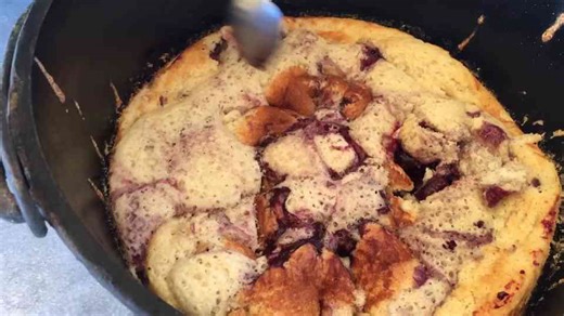 Dutch Oven Cherry Cobbler