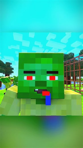 Why zombie is curios? #minecraft #shorts #viral
