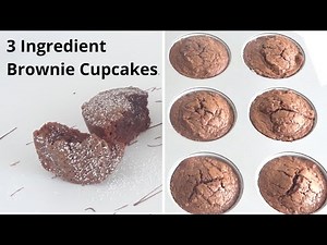 The insanely popular 3 Ingredient Brownie Cupcakes! Quick Easy Delicious. MUST Try!