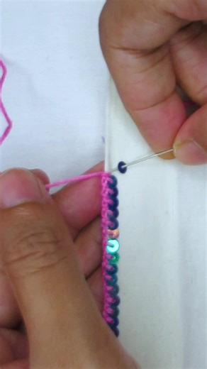 167K views · 1.1K reactions | 淋Elegant hand embroidery sequence work瑱 #love #handmade #fblifestyle #reelsviral #reels | Crafty Needles 7 | Facebook