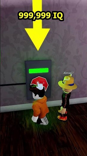 999,999 IQ escape EVIL GRANDMA #roblox #shorts