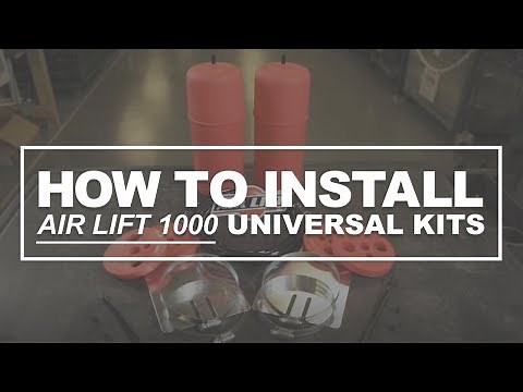 How to install Air Lift 1000 Universal Kits