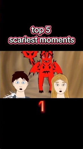 The top 5 Scariest Moments in Two Different Worlds Season 1. #httyd #dragon #twodifferentworlds
