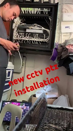 new cctv ptz client installation... #shorts #networkengineers