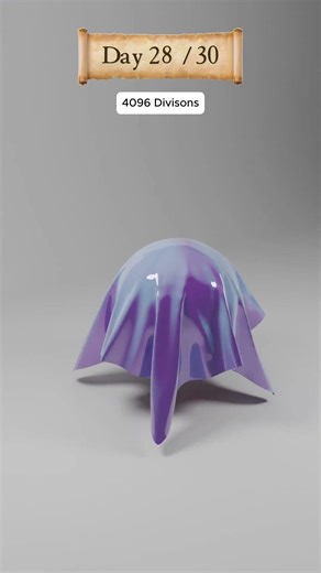 Day 28/30 – This Cloth Physics Experiment Is Almost Perfect 😳🧵 | Blender