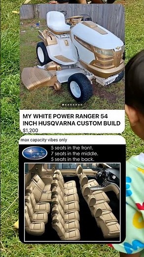 Ultimate Lawn Mower Flex: Cutting Grass in Pure Gold Style 😂💛🌾